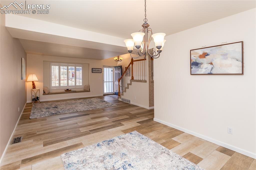 Notice the beautiful porcelain tile floors!