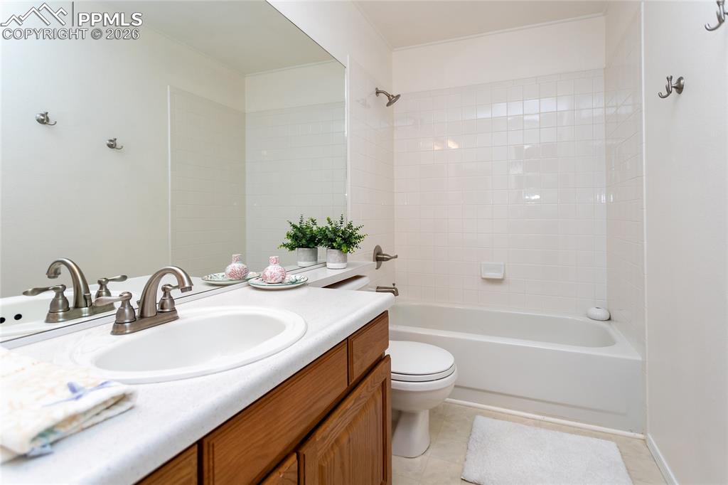Gleaming full bath serves the other 3 bedrooms upstairs.