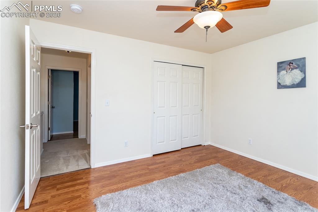 Alternate view of 4th bedroom.  Notice all bedrooms have ceiling fans!