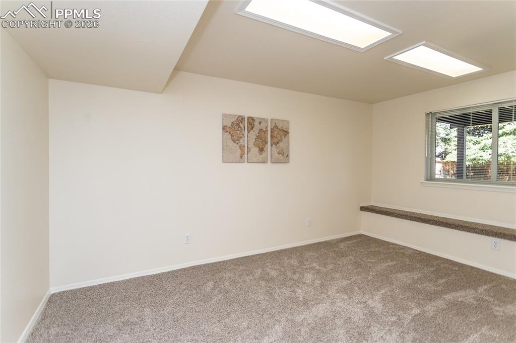 The large office can be a 5th bedroom with the addition of a closet.  Notice it also has a seating ledge.