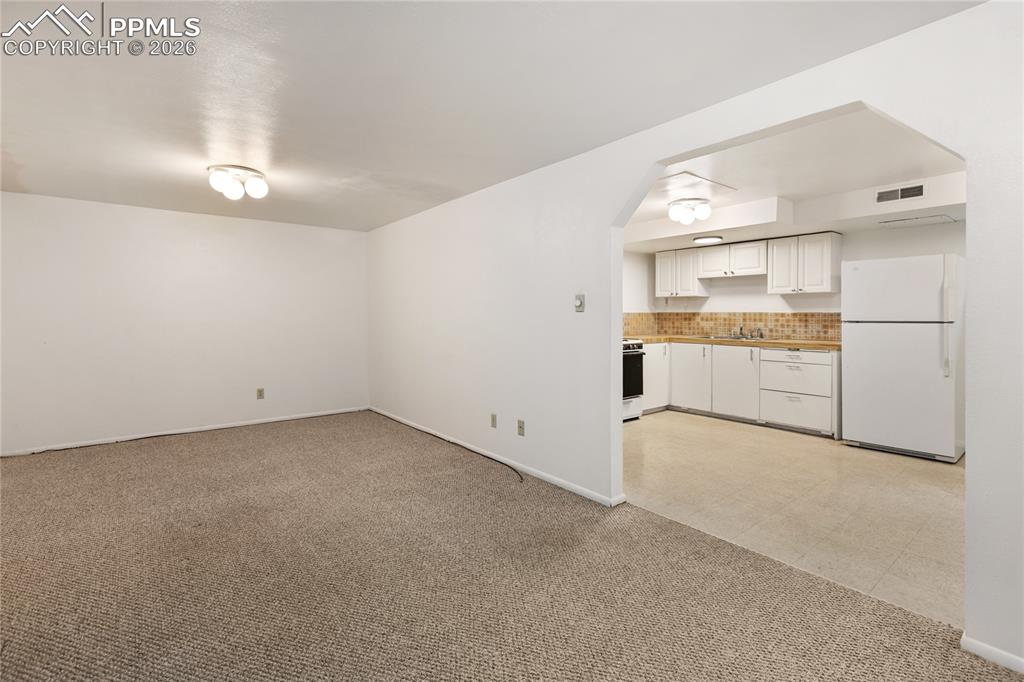 Basement family room.