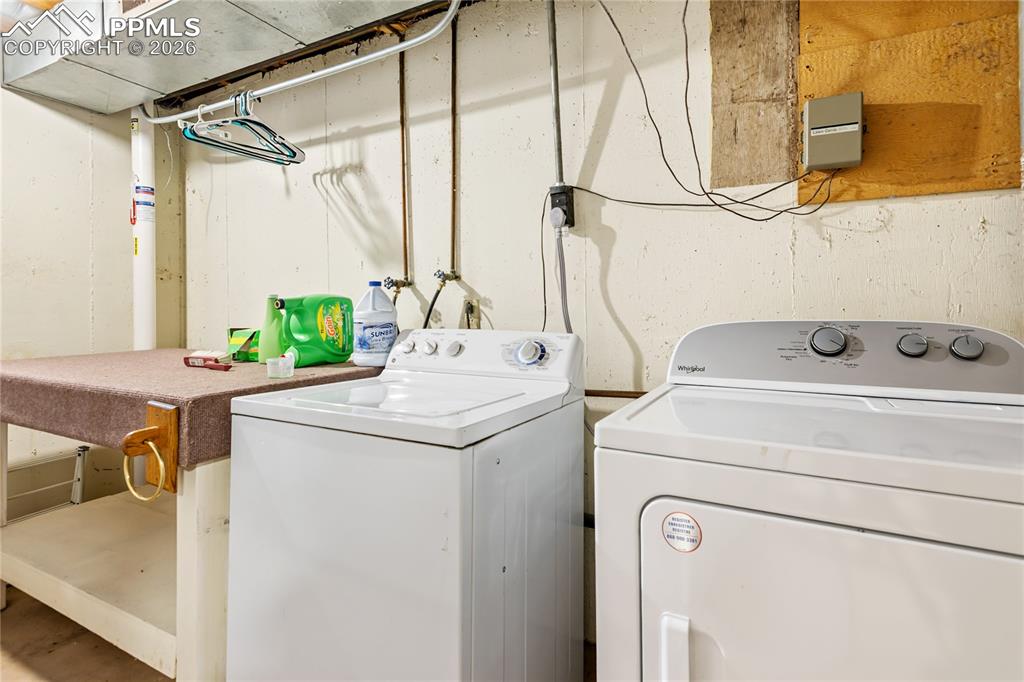 Basement laundry room - W/D included! 