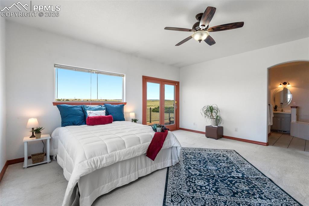 Walk out to expansive deck