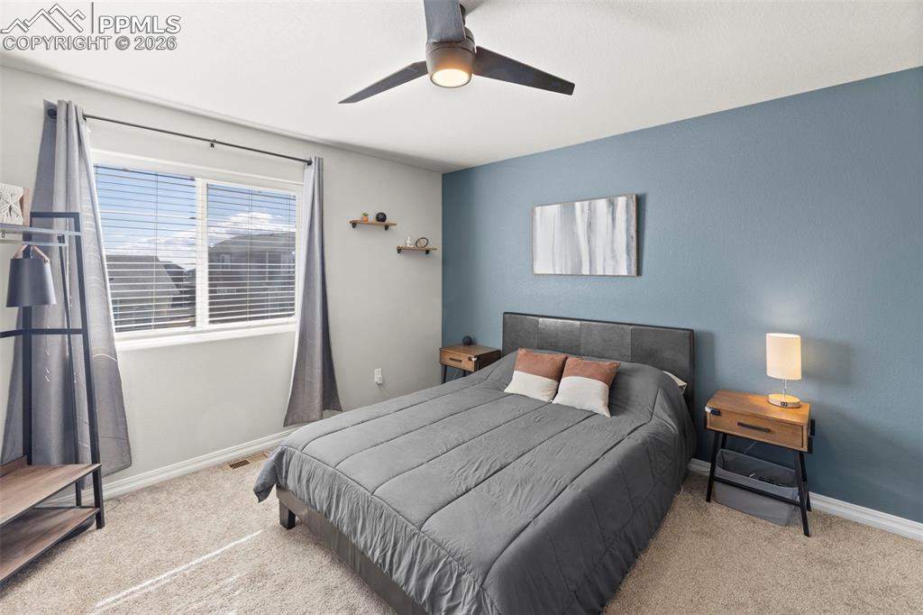 Painted accent walls throughout home