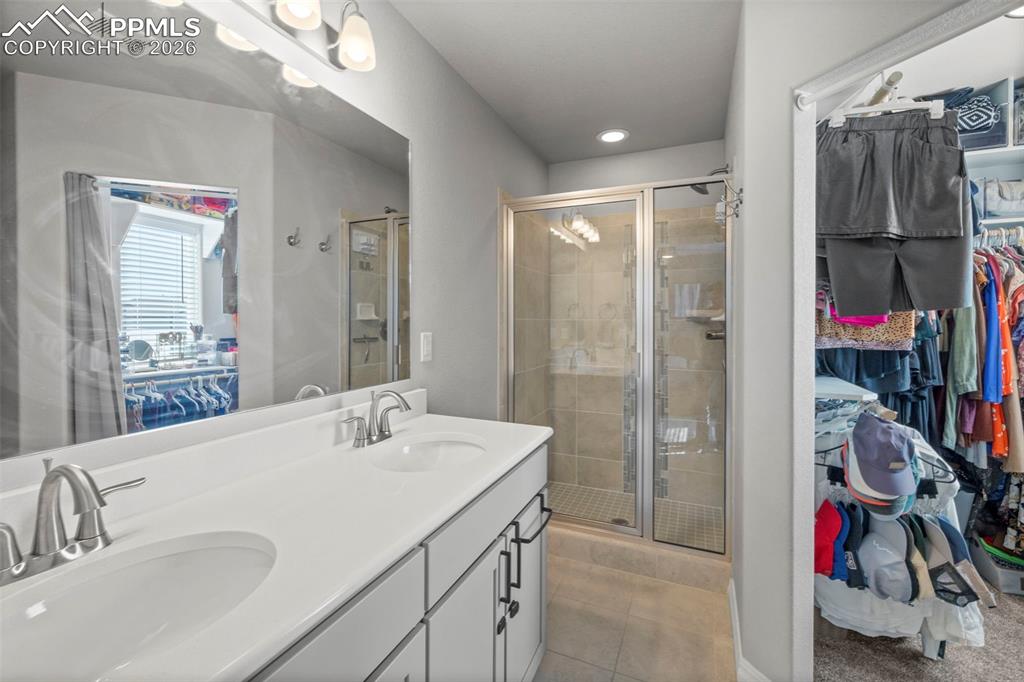 Upgraded all the bathroom fixtures from chrome to brushed nickel- including door handles/hardware.