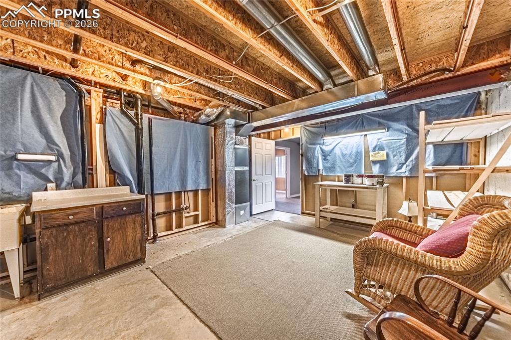 Big basement storage...