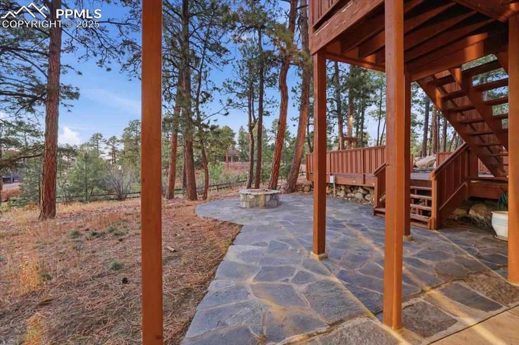 Lower patio off of basement walkout