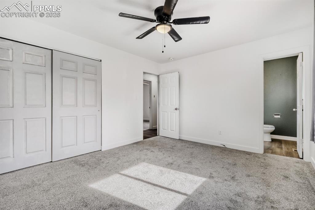 Upper Level-Primary bedroom with en-suite half bathroom