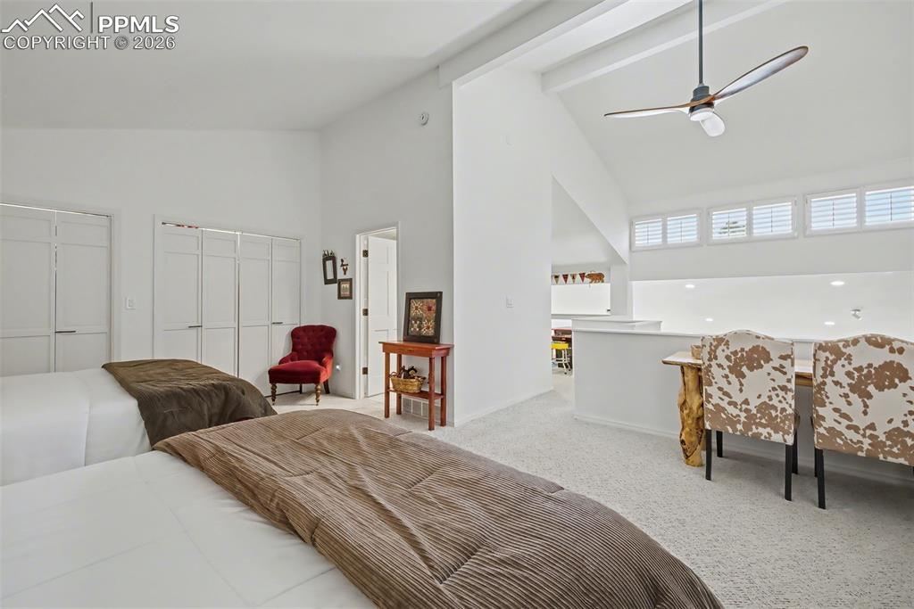 Spacious upper level loft suite