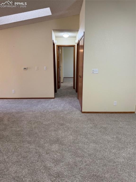 Living Room looking into the hallway - new carpet
