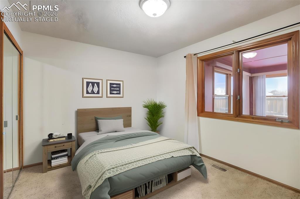 Virtually Staged Second Bedroom