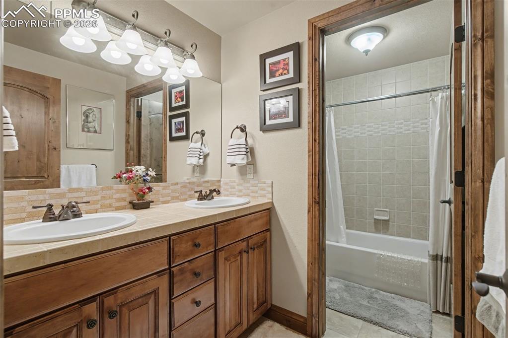 Clean, elegant lines and well-maintained finishes are found throughout the home's bathrooms
