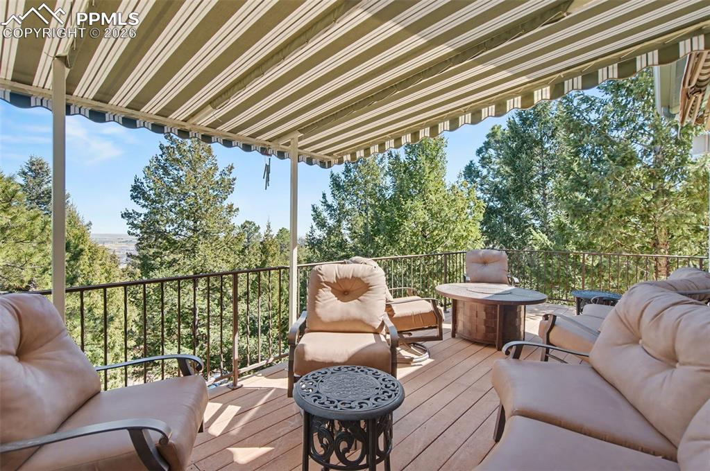 Unwind on the expansive composite deck, offering breathtaking, elevated views to cap off your day