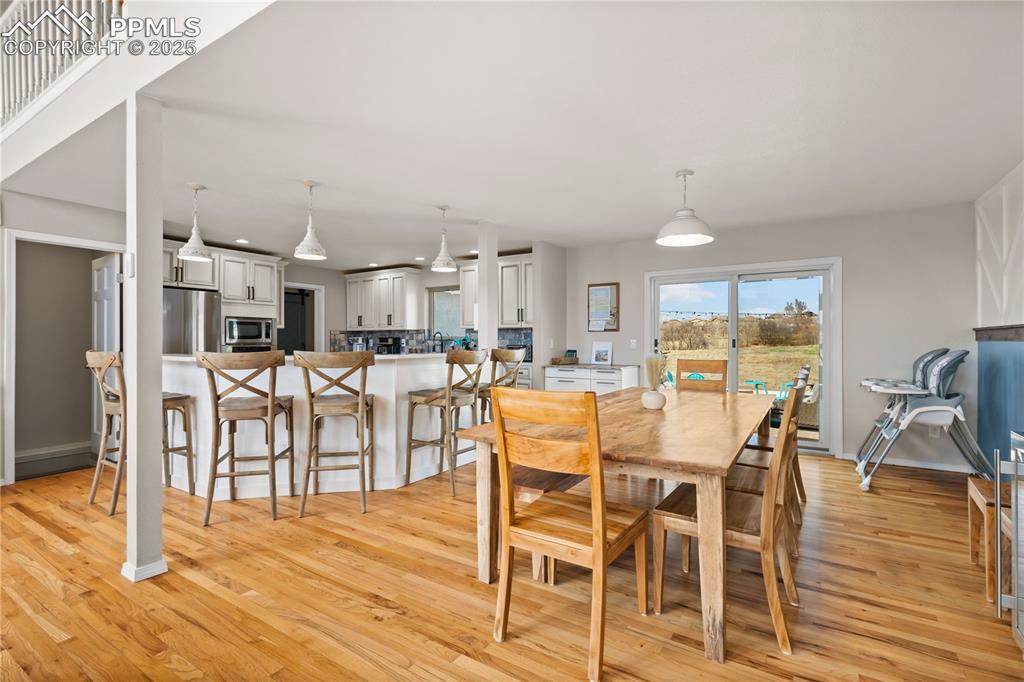 Beautifully remodeled kitchen with window overlooking the backyard.