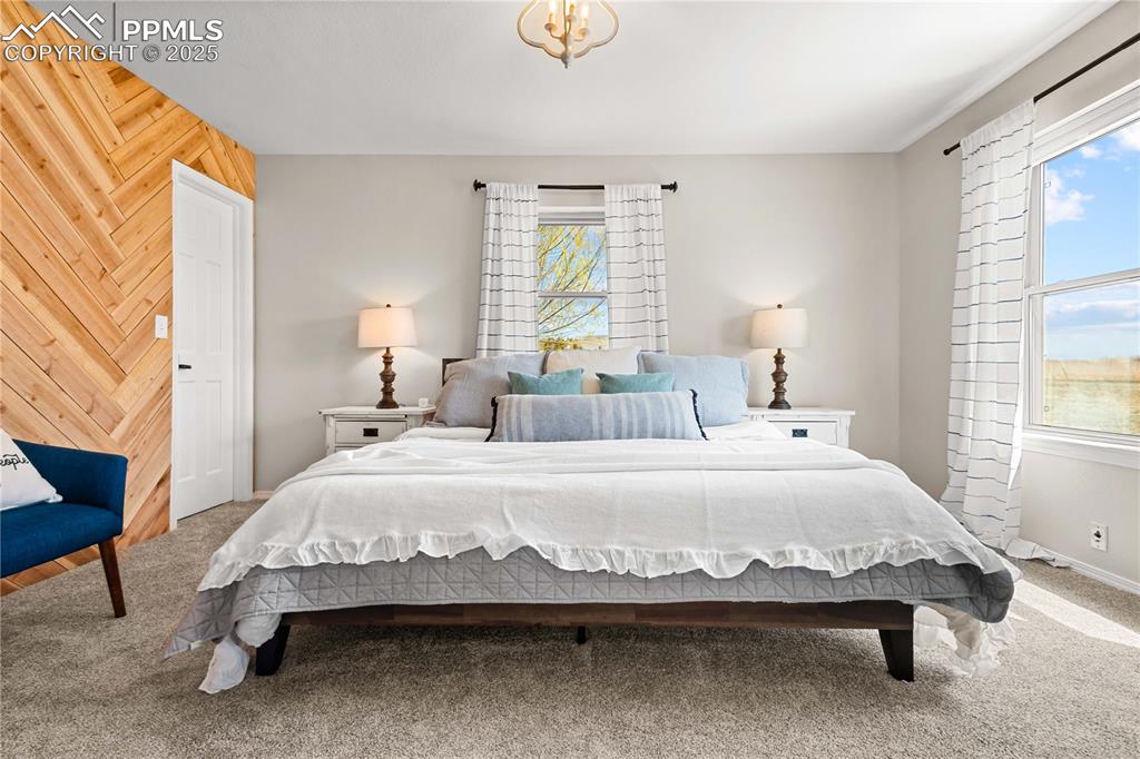 Main level bedroom #1 has spacious walk-in closet. 