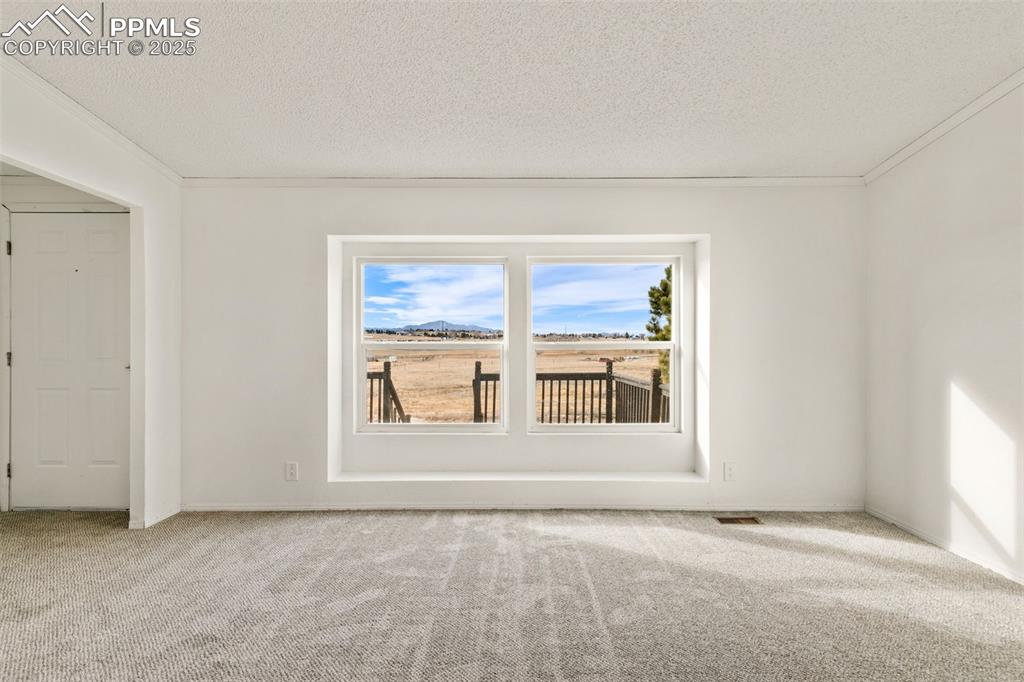 Front picture window in living room