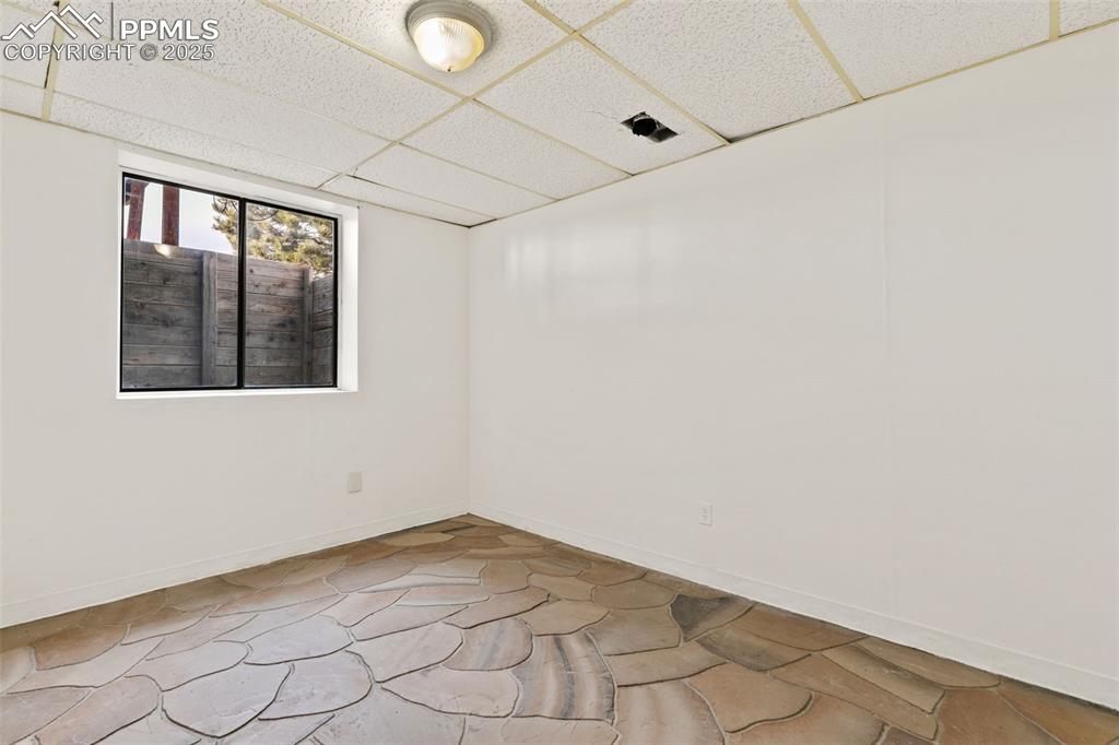 Additional room for an office or den in basement