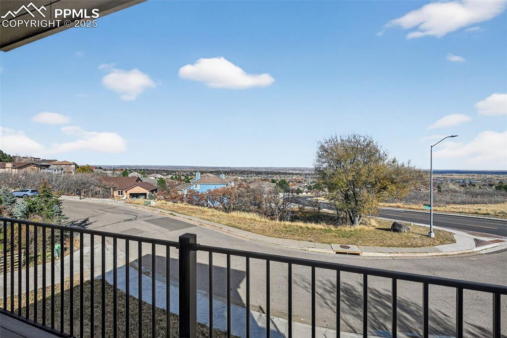 Balcony with city view