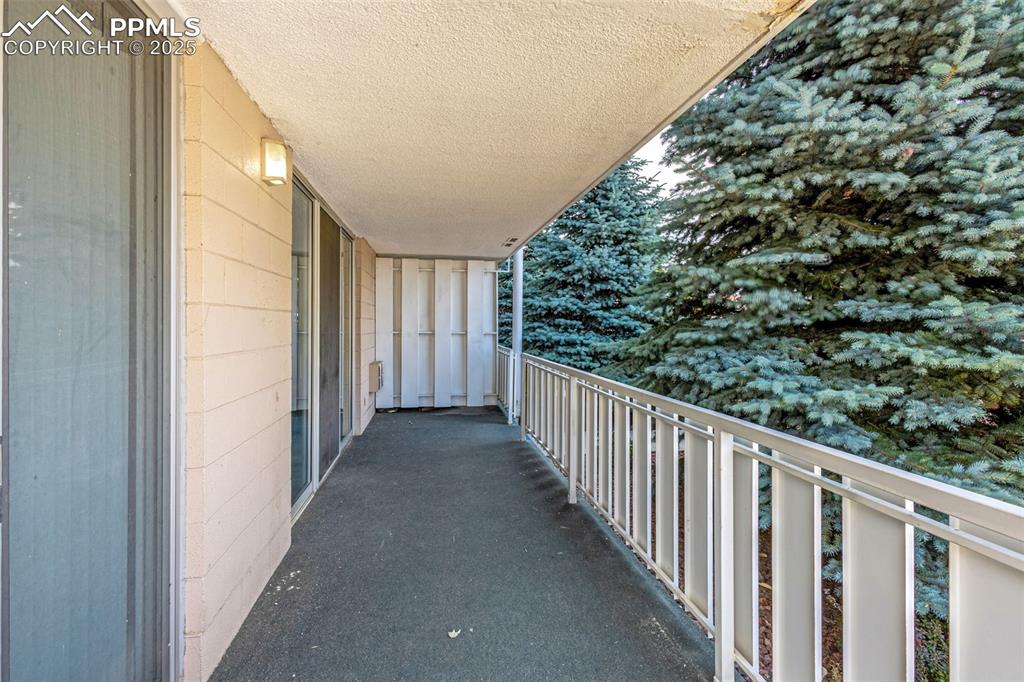 Humongous private balcony for all of your plants and decor