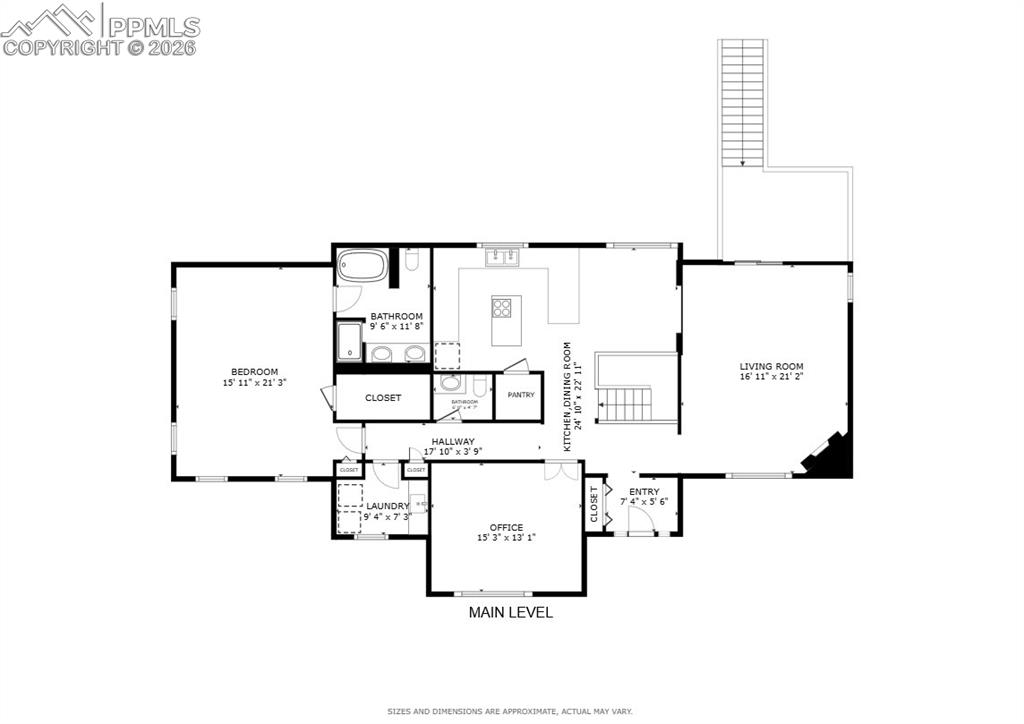 Floor plan - main level