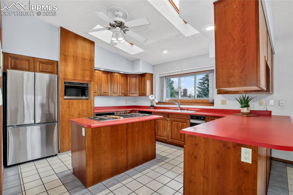 Skylights & new SS fridge