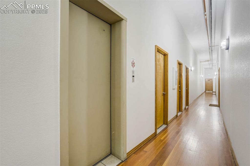 Elevator & storage areas