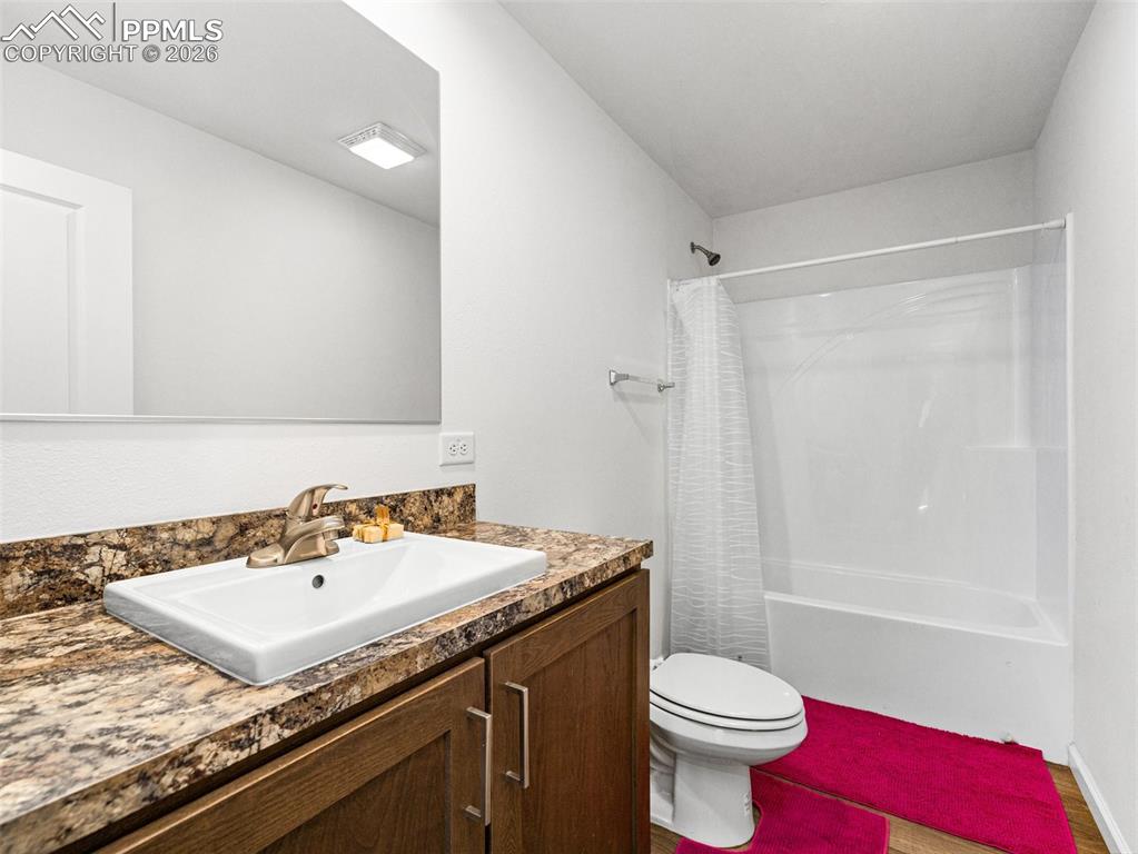 Main bath is a full bath