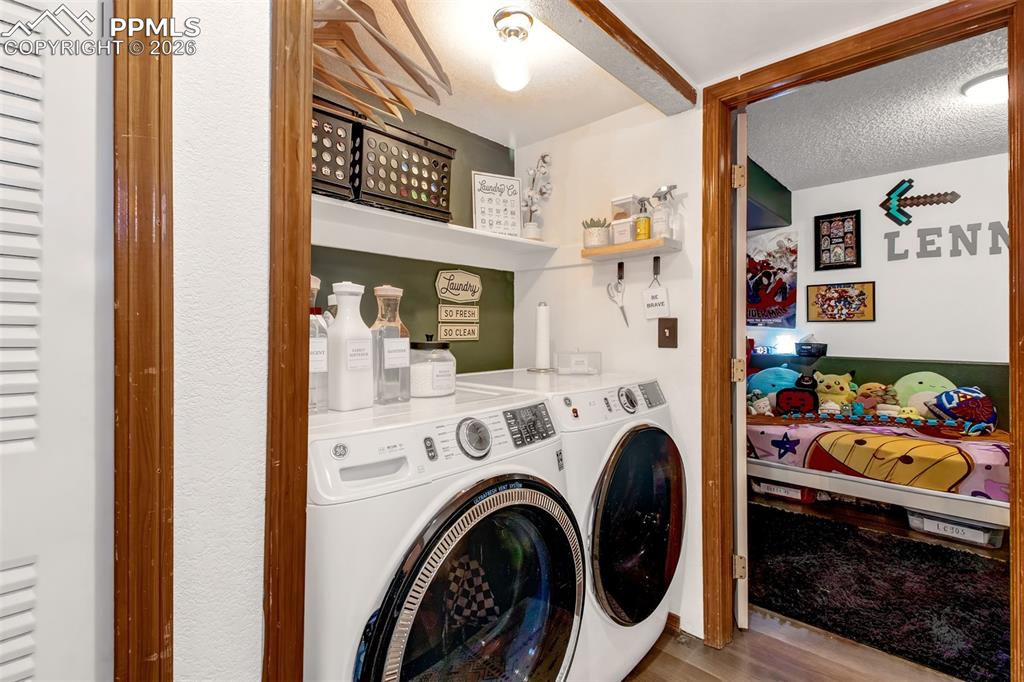 Lower level offers access to the brand new furnace and laundry closet where you have electric hookups