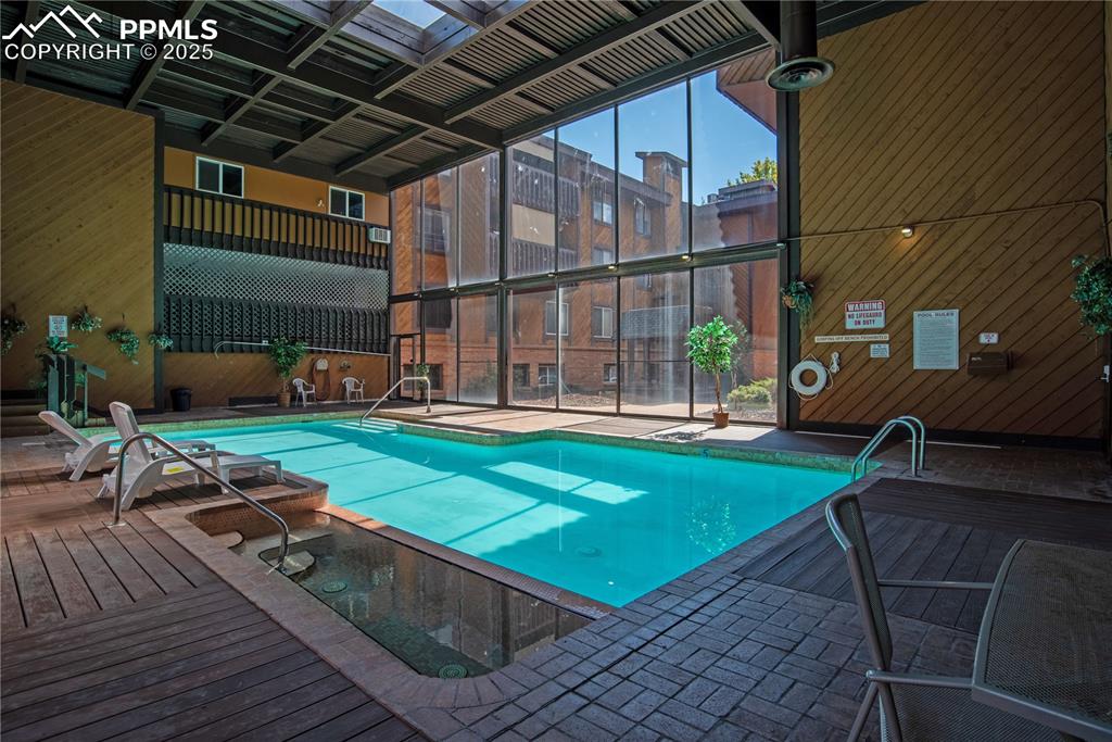 Indoor heated  community pool 