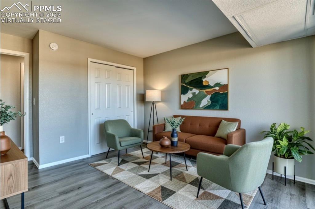 Virtually staged as an office