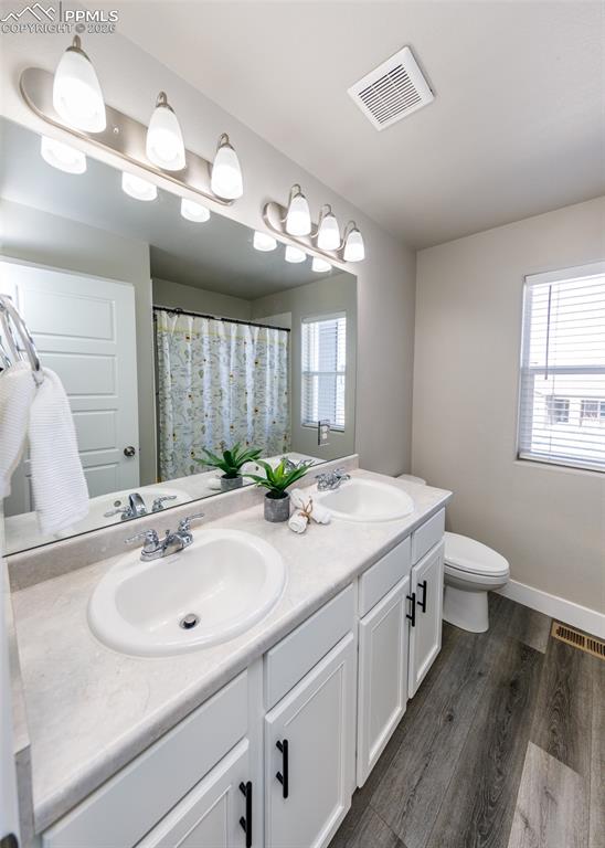 double vanity in hall bath