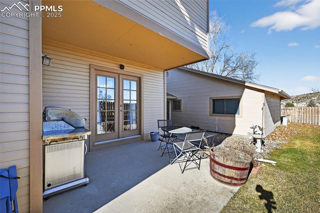 Super cute and private patio area.