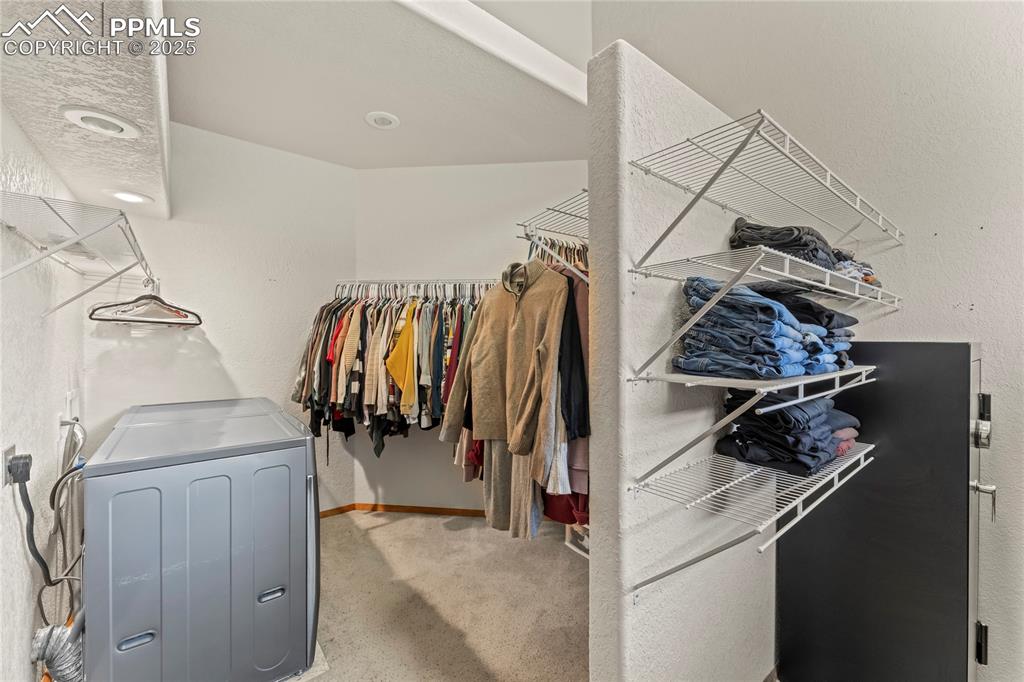 Washer and Dryer in master closet