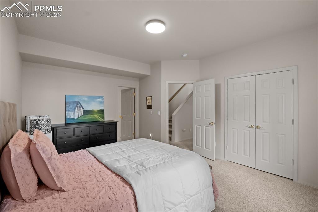 Basement, fourth bedroom with attached 3/4 bathroom.