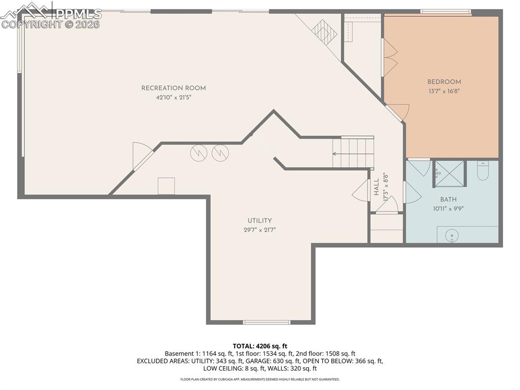 Basement floor plan.