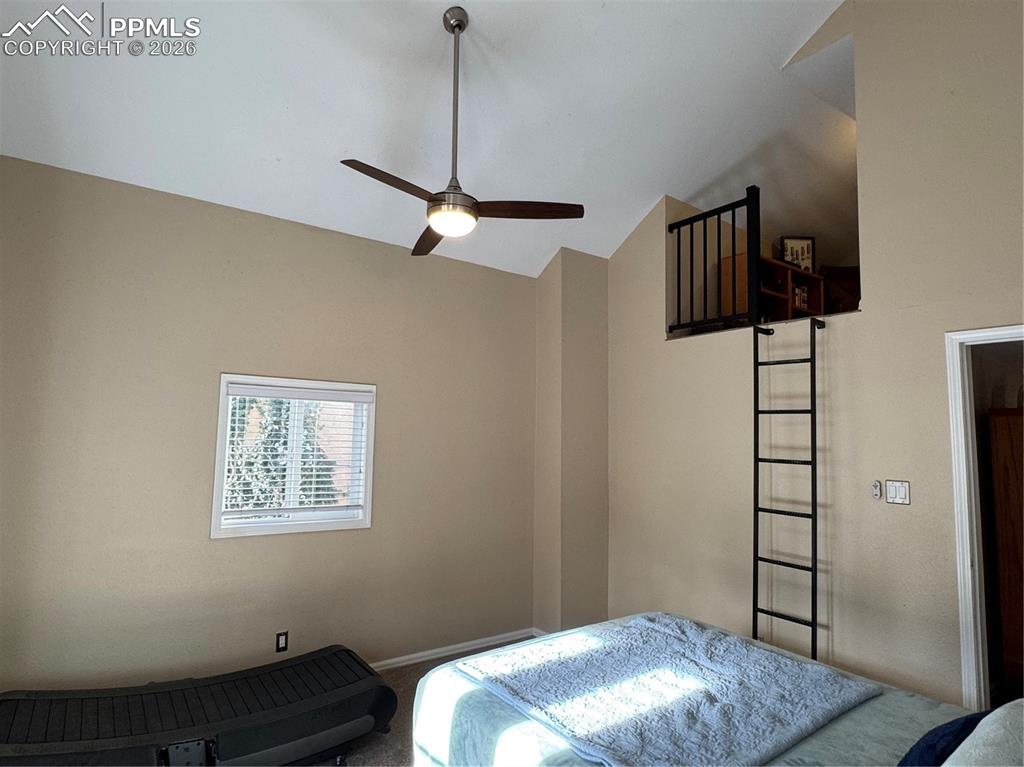 Vaulted Ceiling in the Primary Bedroom