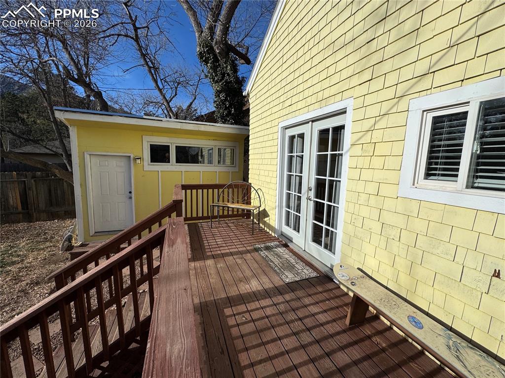 Elevated Deck and Shed