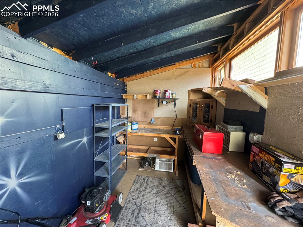 Work Area in the Shed