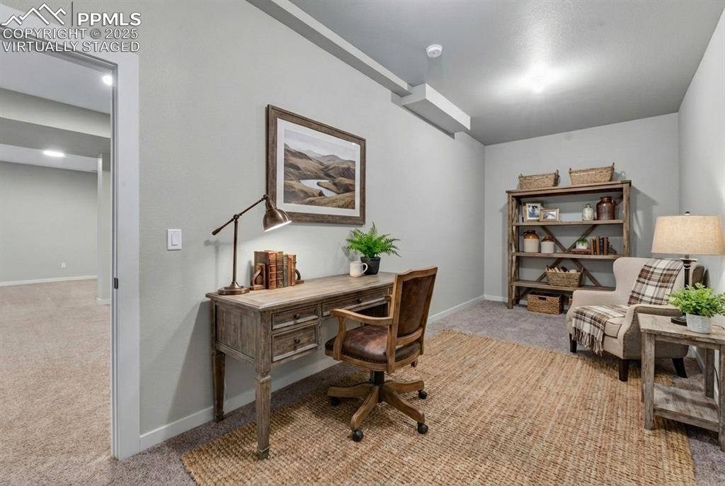 Virtually Staged as an office.