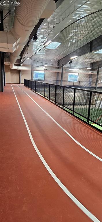 Indoor walking track
