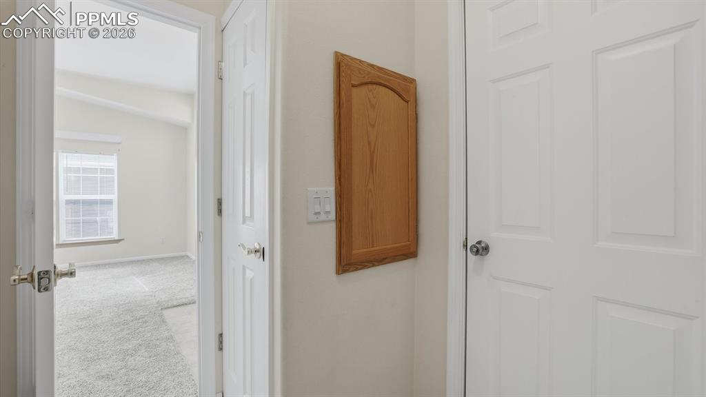 View of the Living Room from the Laundry Room.