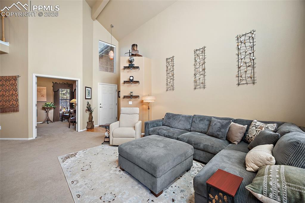 Soaring ceilings makes this space live large! 