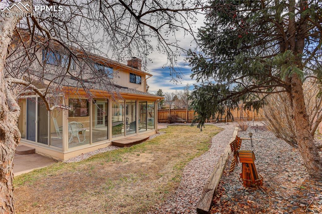 A final view of the backyard