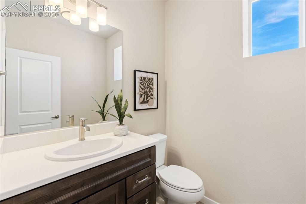 Half bath off living room