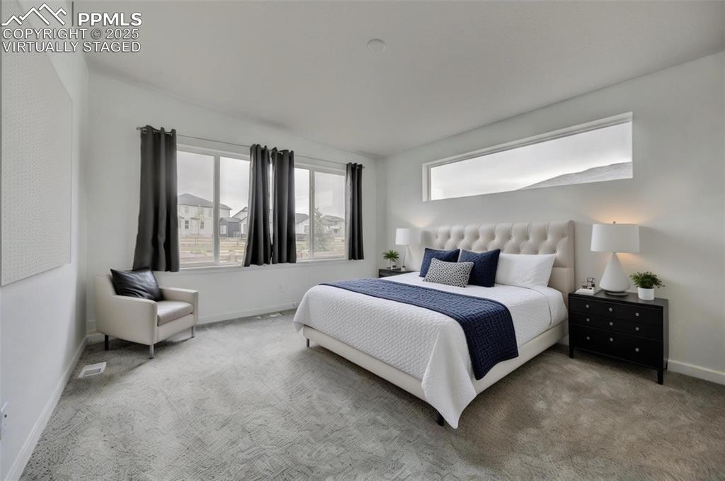 Virtually Staged Main Level Primary Suite