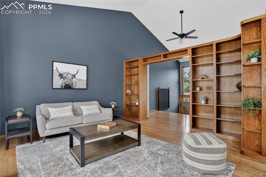 Front living room w/ built-ins