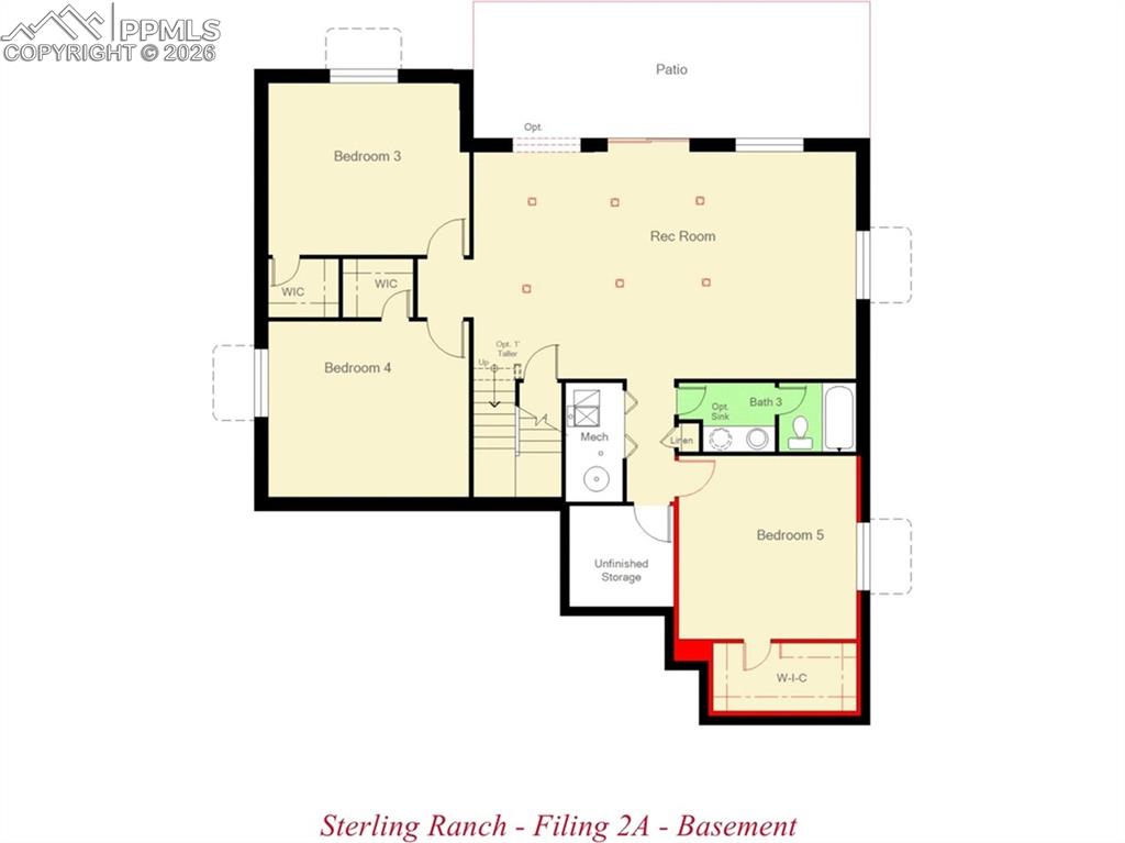 Basement floor plan