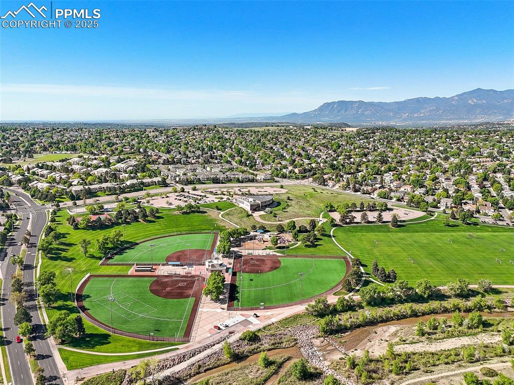 Drone / aerial view of mountains