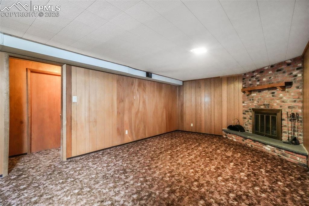 Basement living area alternate angle