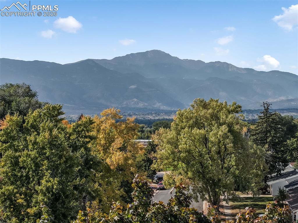 Mountain views from property